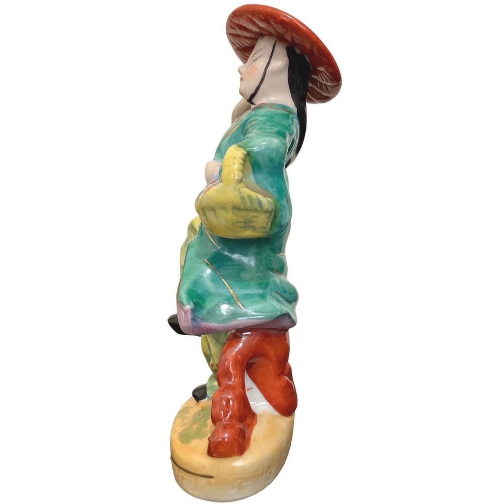 VTG Occupied‎ Japan Porcelain Hand painted Oriental Lady Figurine - Picture 4 of 6